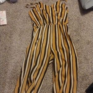 Black and yellow jumpsuit